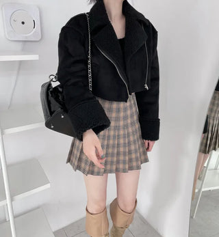 Formal Suede Fleece Crop Mustang