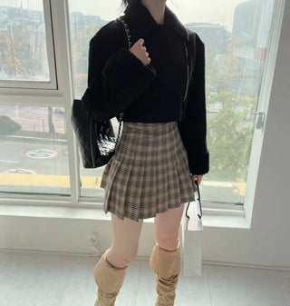 Formal Suede Fleece Crop Mustang