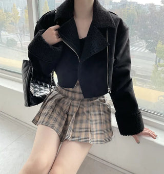 Formal Suede Fleece Crop Mustang