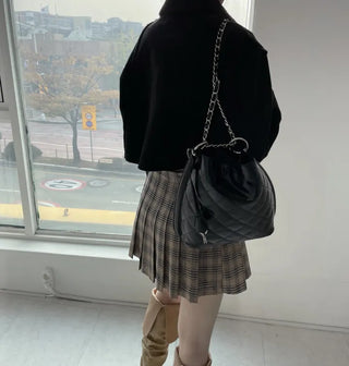 Formal Suede Fleece Crop Mustang