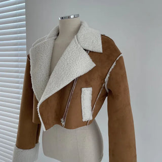 Formal Suede Fleece Crop Mustang