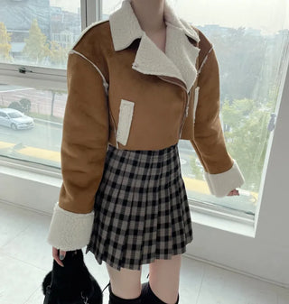 Formal Suede Fleece Crop Mustang