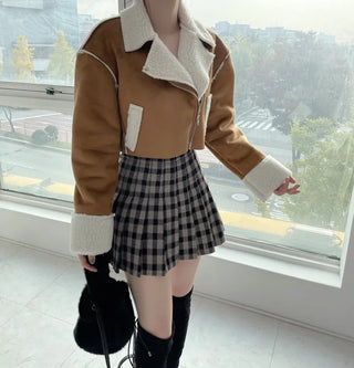 Formal Suede Fleece Crop Mustang