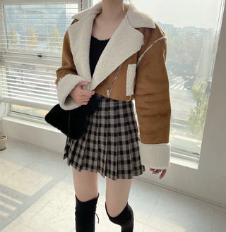 Formal Suede Fleece Crop Mustang