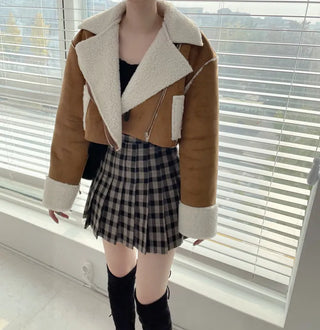 Formal Suede Fleece Crop Mustang