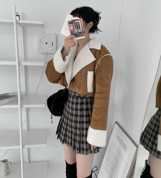 Formal Suede Fleece Crop Mustang