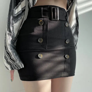 Jeil Lee Belt Trench Skirt