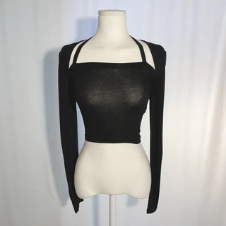 Charming Bolero Cardigan Halter Neck Nashi Set