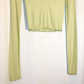 Juicy Daily Wave V-neck Crop Cardigan