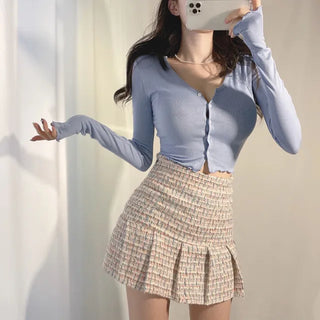 Juicy Daily Wave V-neck Crop Cardigan