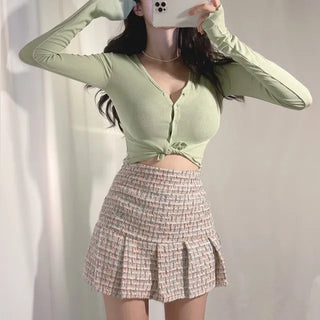 Juicy Daily Wave V-neck Crop Cardigan