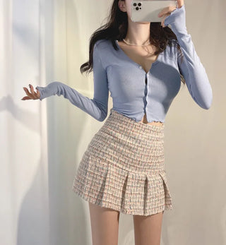 Juicy Daily Wave V-neck Crop Cardigan