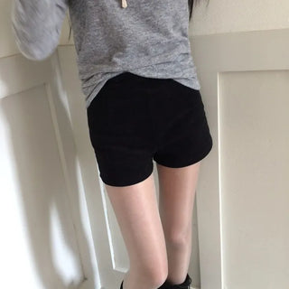 Ible High Neck Polar Diagonal Button Shirring Long Sleeve T-Shirt