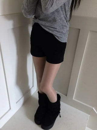 Ible High Neck Polar Diagonal Button Shirring Long Sleeve T-Shirt