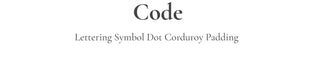 Code Lettering Symbol Dot Golden Padding