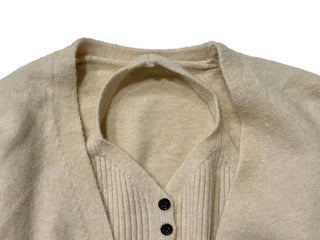 Miora Button Halter Bustier Knit A-Line Loose Fit Cardigan Set