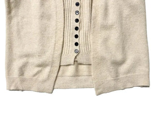 Miora Button Halter Bustier Knit A-Line Loose Fit Cardigan Set