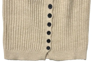 Miora Button Halter Bustier Knit A-Line Loose Fit Cardigan Set