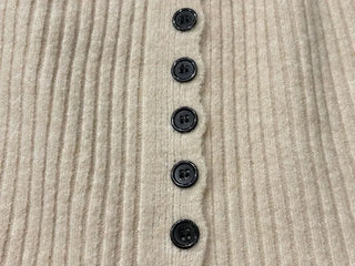 Miora Button Halter Bustier Knit A-Line Loose Fit Cardigan Set