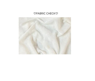 Fleece Ribbon One-Shoulder Shirring String See-Through Knit