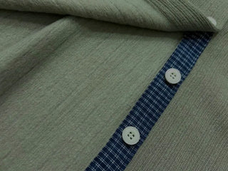 Ricozy check color scheme button loose fit knit cardigan