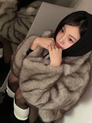 Liden Eco Fur Collar Jacket Coat