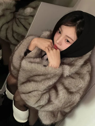 Liden Eco Fur Collar Jacket Coat