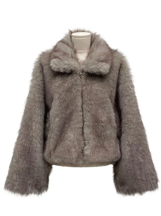 Liden Eco Fur Collar Jacket Coat