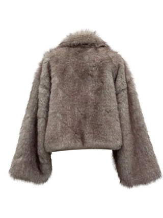 Liden Eco Fur Collar Jacket Coat