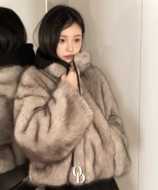 Liden Eco Fur Collar Jacket Coat