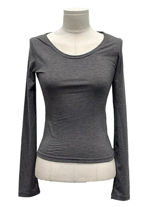Romini Dot Bustier Sleeveless Long Sleeve T-shirt Layered Set