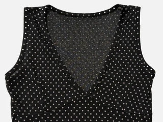 Romini Dot Bustier Sleeveless Long Sleeve T-shirt Layered Set