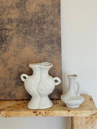 Japandi Minimalist Ceramic White Vase