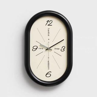 Oval Chubby Frame Clock  Wall Clock