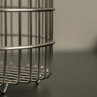 Set of 2  Stainless Steel Wire Round Baskets