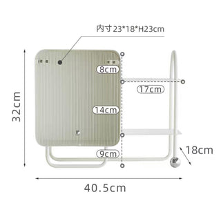 Slide-lid double-layer cosmetic and perfume storage rack