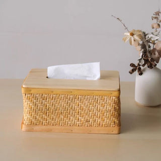 Rattan tissue case 2 types  tissue cover