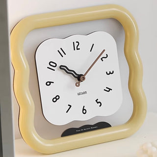 LED Lighted Wave Clear Clock  Wall Clock