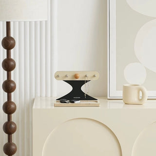 Monochrome Wood Accessory Key Stand Tray  Storage Tray for Small Items