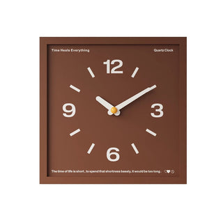 Square Frame Dark Color Clock  Wall Clock