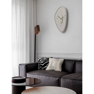 Matte Gray Nuance Design Art Clock  Wall Clock