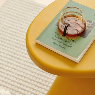 Curved Design Colorful Side Table