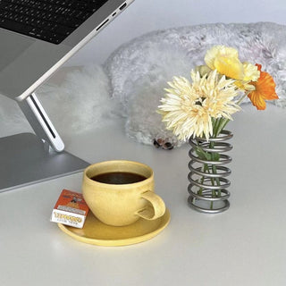 Stainless Steel Spring Brush Stand Pen Holder