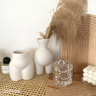 Hip-shaped body art flower vase