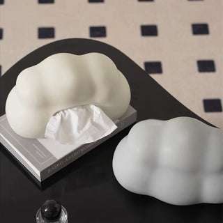 Cloud Ceramic Tissue Case  Cloud motif