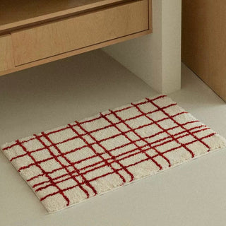 Red Line Nuance Art Door Mat  50 x 80 cm Absorbent Non-slip Tufted