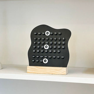 Irregular Wave Desktop Mini Board Perpetual Calendar