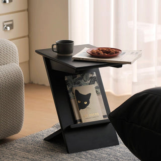 Simple Modern Display Side Table  Storage Magazine Rack Coffee Table