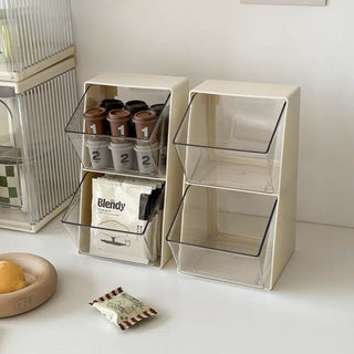 Tabletop Divider Slanted Storage Box Tea Bags
