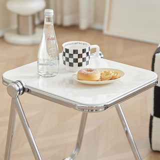 Folding Table Clear Side Table